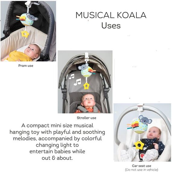 Taf Toys  Μουσικό Κρεμαστό Παιχνίδι 0m+ Musical Koala  T-12575 - Δώρα στο Oneirokosmos