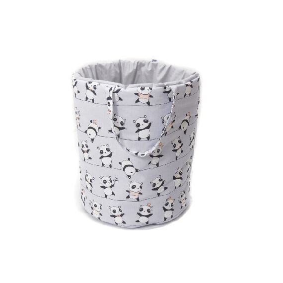 BABYCUTE Καλάθι Παιχνιδιών 40Χ50 εκ. Grey Panda Β101 - Διακόσμηση Δωματίου στο Oneirokosmos