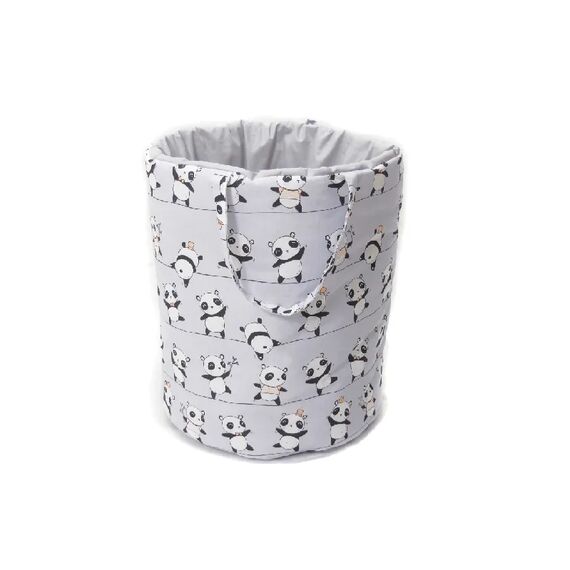 BABYCUTE Καλάθι Παιχνιδιών 40Χ50 εκ. Grey Panda Β101 - Διακόσμηση Δωματίου στο Oneirokosmos