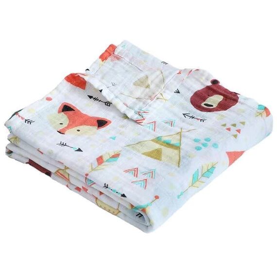 Morven Πάνα Αγκαλιάς Bamboo 2133 Ζωάκια 120x120 - Πάνες-Λαβέτες-Σελτέδες στο Oneirokosmos