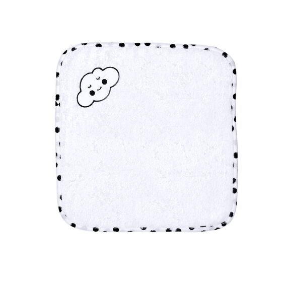 Baby Star Λαβέτα Σύννεφο Μαύρο 30x30cm - Πάνες-Λαβέτες-Σελτέδες στο Oneirokosmos