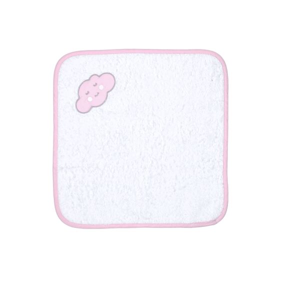 Baby Star Λαβέτα Σύννεφο Ροζ 30x30cm - Πάνες-Λαβέτες-Σελτέδες στο Oneirokosmos
