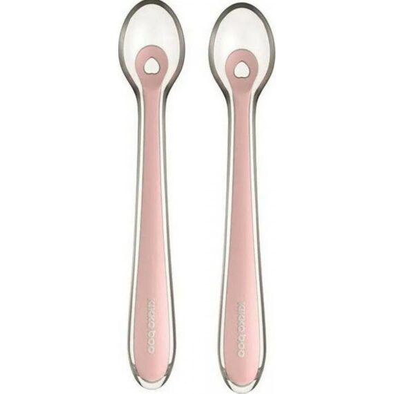 Kikka Boo Βρεφικό Σετ με Κουτάλια Flexible 2 τμχ από Σιλικόνη pink σε Θήκη για 4+ μηνών 31302040063 - Κουταλάκια, Πηρουνάκια στο Oneirokosmos