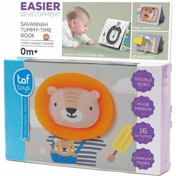 Taf Toys Εκπαιδευτικό Βιβλίο Savanah Tummy-Time Book T-12705 - Δώρα στο Oneirokosmos