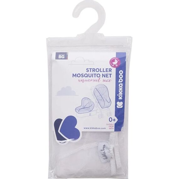Kikkaboo κουνουπιέρα καροτσιού και καλαθούνας White 31108040071 - Αξεσουάρ Καροτσιών στο Oneirokosmos