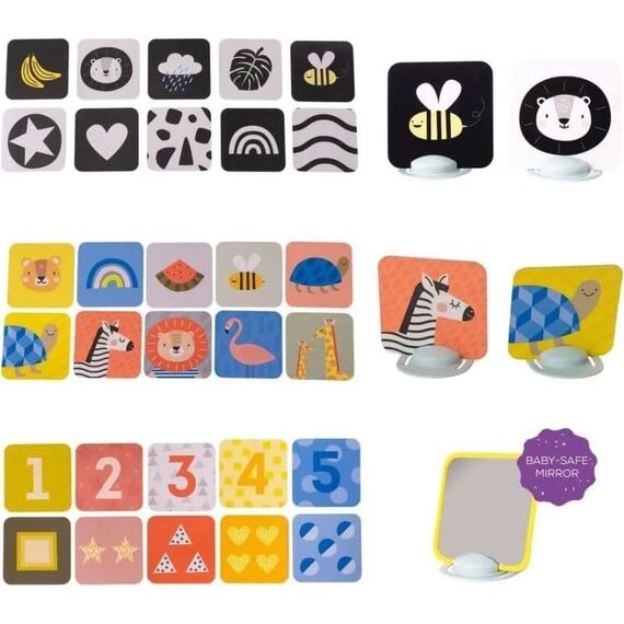 Taf Toys  Παιχνίδι Δραστηριοτήτων Mε Κάρτες My 1ST Tummy-Time Cards Τ-12835 - Δώρα στο Oneirokosmos
