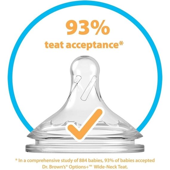 Dr Brown's Options+ Θηλές Από Σιλικόνη Υ 9Μ+  2τμχ WNY201 - Μπιμπερό στο Oneirokosmos