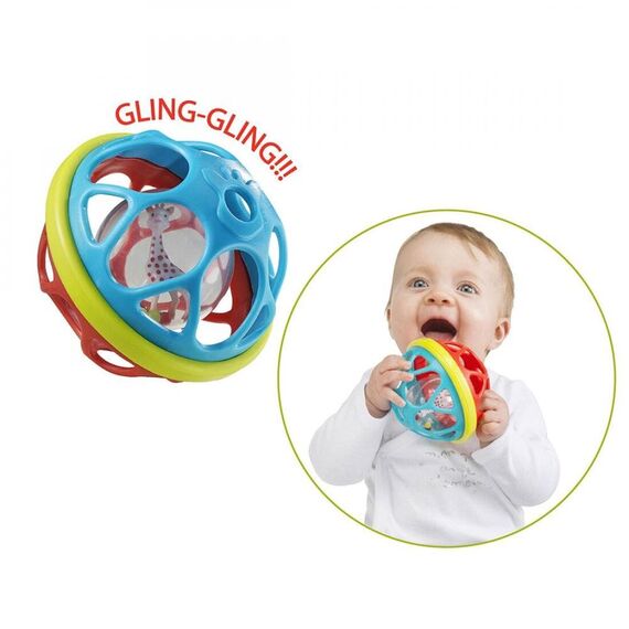 Sophie la giraffe Σετ παιχνίδια - Μουσικό τηλέφωνο, Μπάλα και Στοιβαζόμενα λουλούδια S516353 - Βρεφικά Παιχνίδια στο Oneirokosmos