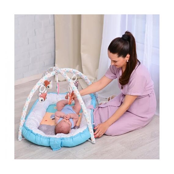 Lorelli Φωλιά και Χαλάκι Δραστηριοτήτων Playmat Baby Nest Blue 10300450001 - Προσφορές στο Oneirokosmos