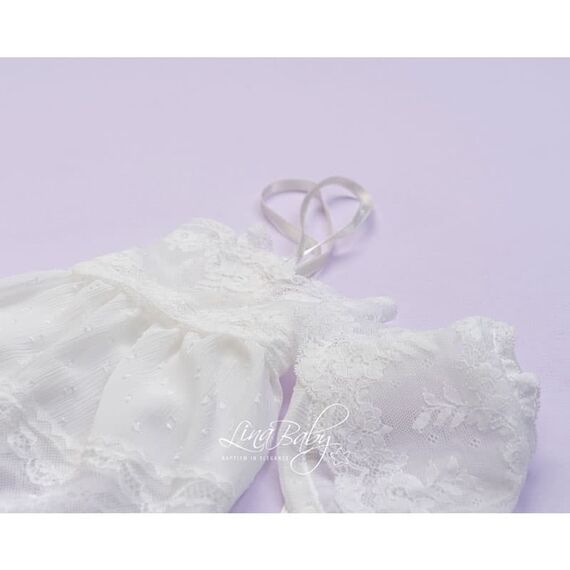 Lina Baby Σετ Λαδόπανο Δαντέλα Γαλλίας French Lace 618** - Λαδόπανα για Κορίτσι στο Oneirokosmos