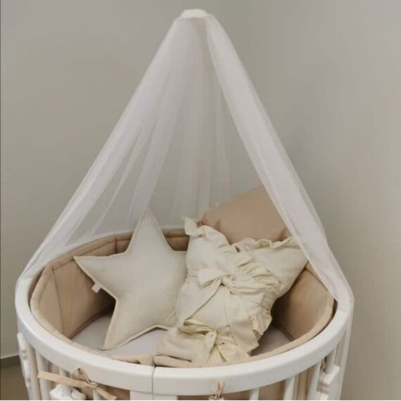 Ingvart Κουνουπιέρα Κούνιας Τούλι White 150 x 175cm - Κουνουπιέρες στο Oneirokosmos