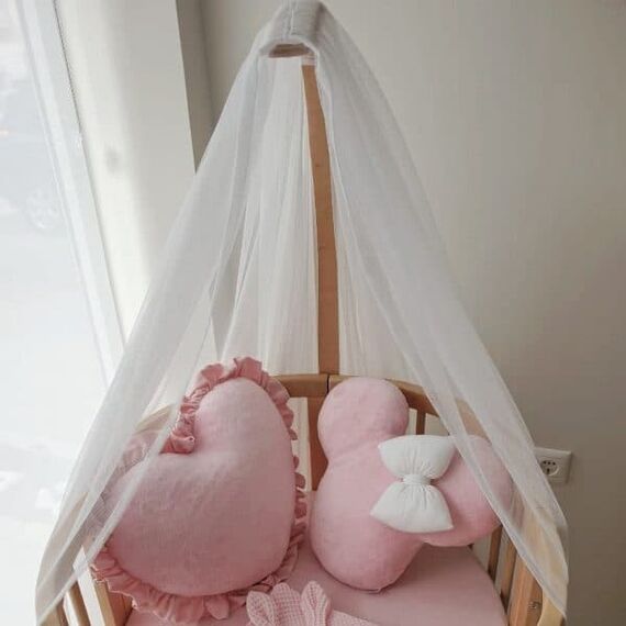 Ingvart Κουνουπιέρα Κούνιας Τούλι White 150 x 175cm - Κουνουπιέρες στο Oneirokosmos