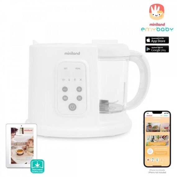 Miniland Μπλέντερ - Ατμομάγειρας New Chefy 6 ML89424 - Αποστειρωτές, Θερμαντήρες, Ατμομάγειρες, Μπλέντερ, Παρασκευαστές Γάλακτος στο Oneirokosmos