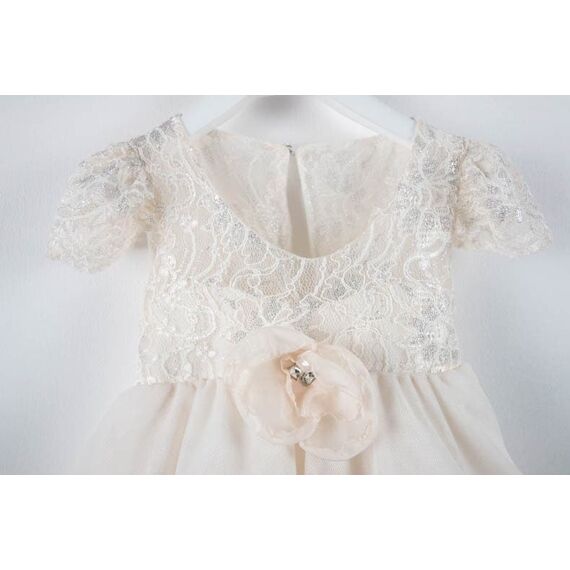 Bambolino: Ophelia Βαπτιστικό ρούχο για κορίτσι 9505 - Ρούχα Βάπτισης για Κορίτσι στο Oneirokosmos