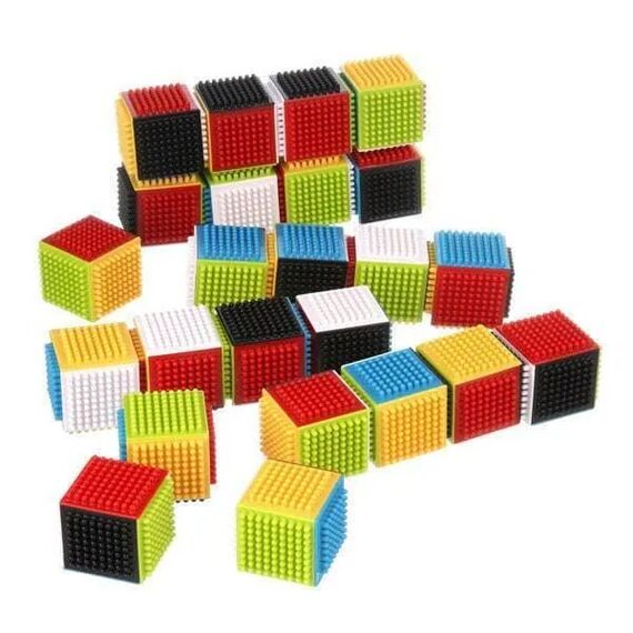 Infantino Εκπαιδευτικό Παιχνίδι Prees & Stay Sensory Blocks B-316051 - Δώρα στο Oneirokosmos