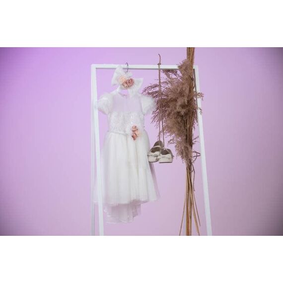 Bambolino:Megan Βαπτιστικό ρούχο για κορίτσι 9825 - Ρούχα Βάπτισης για Κορίτσι στο Oneirokosmos
