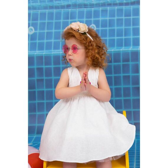 Bambolino:Lily Βαπτιστικό ρούχο για κορίτσι 9829 - Ρούχα Βάπτισης για Κορίτσι στο Oneirokosmos