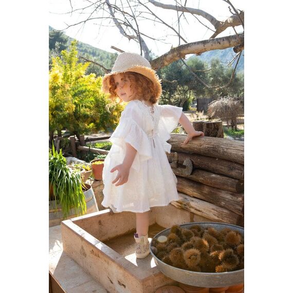 Bambolino:Ariadni Βαπτιστικό ρούχο για κορίτσι 9874 - Ρούχα Βάπτισης για Κορίτσι στο Oneirokosmos