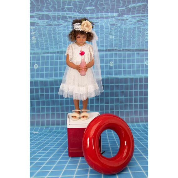 Bambolino:Theofania Βαπτιστικό ρούχο για κορίτσι 9888 - Ρούχα Βάπτισης για Κορίτσι στο Oneirokosmos