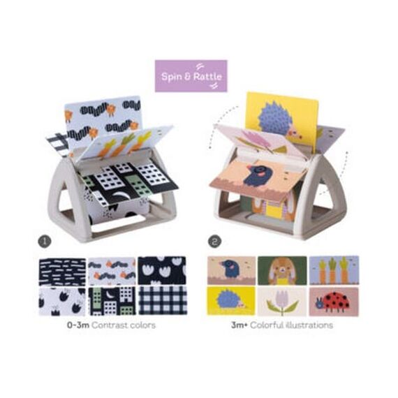 Taf Toys Tummy Time Spinning Book T-13125 - Δώρα στο Oneirokosmos