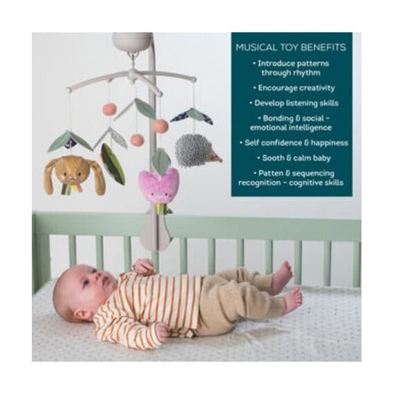 Taf Toys Μόμπιλε Κούνιας με Μουσική Urban Garden  T-13055 - Δώρα στο Oneirokosmos