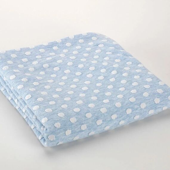 Morven Κουβέρτα Αγκαλιάς Βαμβάκι Fleece Bobler  80x110cm L86 Γαλάζιο - Κουβέρτες Αγκαλιάς στο Oneirokosmos