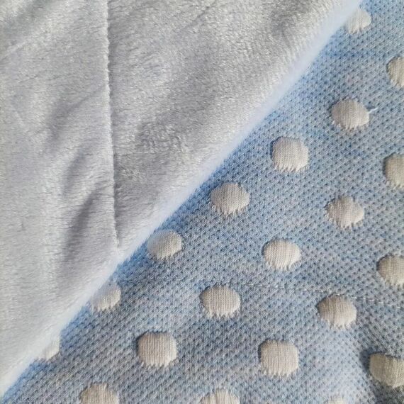Morven Κουβέρτα Αγκαλιάς Βαμβάκι Fleece Bobler  80x110cm L86 Γαλάζιο - Κουβέρτες Αγκαλιάς στο Oneirokosmos