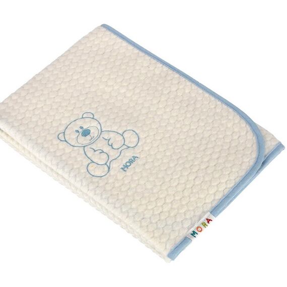 Morven Κουβέρτα Αγκαλιάς Bambi Βελουτέ  80x110cm Μ50 Γαλάζιο - Κουβέρτες Αγκαλιάς στο Oneirokosmos