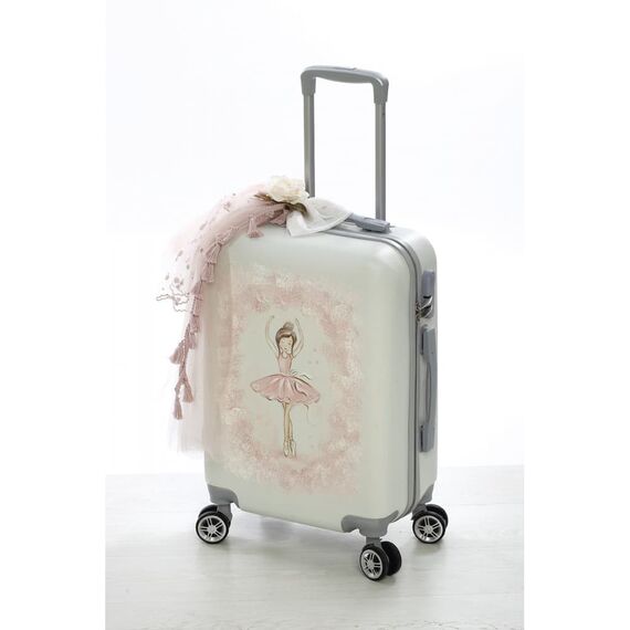 Σετ Βάπτισης Μπαλαρίνα με Βαλίτσα Ζωγραφισμένο στο Χέρι - Για Κορίτσι στο Oneirokosmos