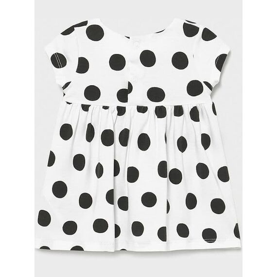 Mayoral Παιδικό Φόρεμα Πουά Αμάνικο Λευκό 21-01809-058 - Newborm στο Oneirokosmos
