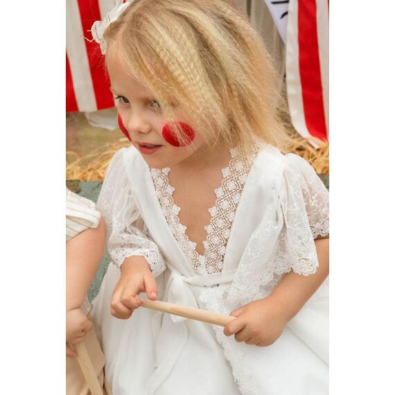 Bambolino:Paulina Βαπτιστικό ρούχο για κορίτσι 9528 - Ρούχα Βάπτισης για Κορίτσι στο Oneirokosmos