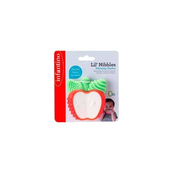 Infantino μασητικό  Lil Nibbles Vibrating Teether Apple B-316638 - Μασητικά - Κρίκοι Οδοντοφυΐας στο Oneirokosmos