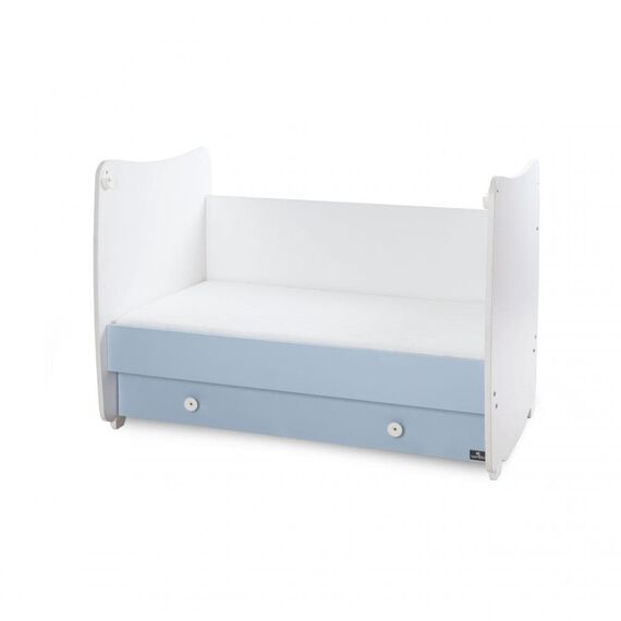 Lorelli Μετατρεπόμενο Κρεβάτι Dream White & Baby Blue 60x120 10150420039A - Βρεφικά Κρεβατάκια Κούνιες Μωρού στο Oneirokosmos