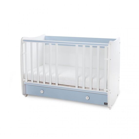 Lorelli Μετατρεπόμενο Κρεβάτι Dream White & Baby Blue 60x120 10150420039A - Βρεφικά Κρεβατάκια Κούνιες Μωρού στο Oneirokosmos