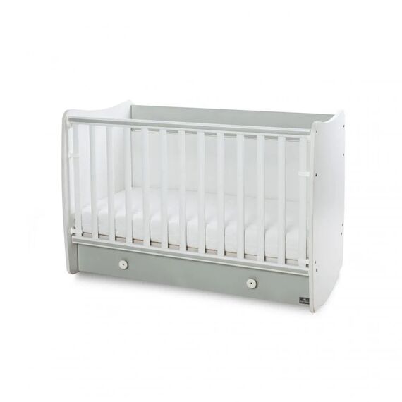 Lorelli Μετατρεπόμενο Κρεβάτι Dream White & Milky Green 60x120 10150420040A - Βρεφικά Κρεβατάκια Κούνιες Μωρού στο Oneirokosmos