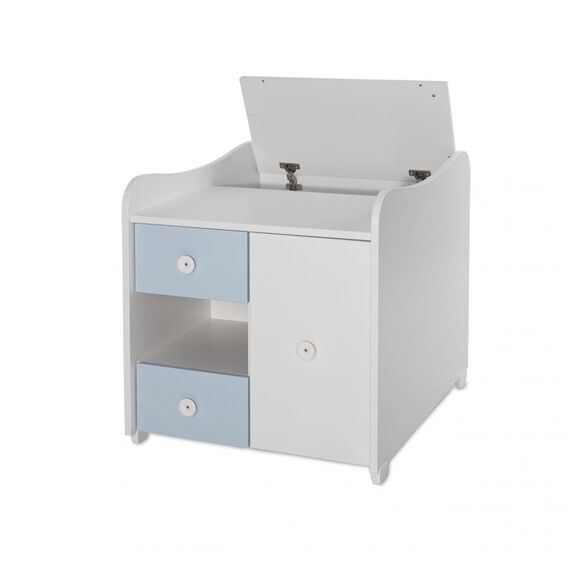 Πολυμορφικό Κρεβάτι Lorelli MiniMax  White & Baby Blue 10150500039A - Βρεφικά Πολυμορφικά Κρεβατάκια στο Oneirokosmos