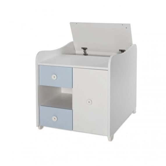Πολυμορφικό Κρεβάτι Lorelli MiniMax  White & Baby Blue 10150500039A - Βρεφικά Πολυμορφικά Κρεβατάκια στο Oneirokosmos