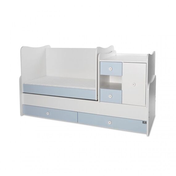 Πολυμορφικό Κρεβάτι Lorelli MiniMax  White & Baby Blue 10150500039A - Βρεφικά Πολυμορφικά Κρεβατάκια στο Oneirokosmos
