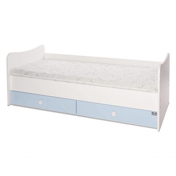 Lorelli Μετατρεπόμενο Κρεβάτι Combo 172x 72 White & Baby Blue 10150560039A - Βρεφικά Πολυμορφικά Κρεβατάκια στο Oneirokosmos