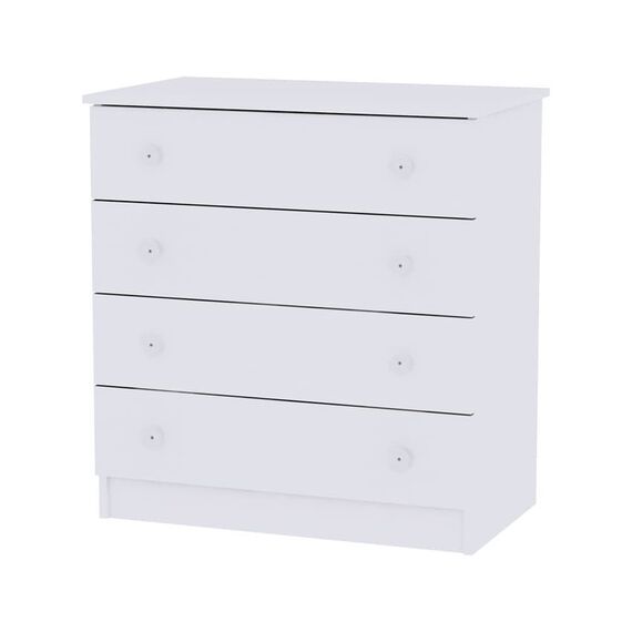 Lorelli Συρταριέρα Dresser 81x50x86cm White 10170070024A - Σιφονιέρες - Αλλαξιέρες στο Oneirokosmos