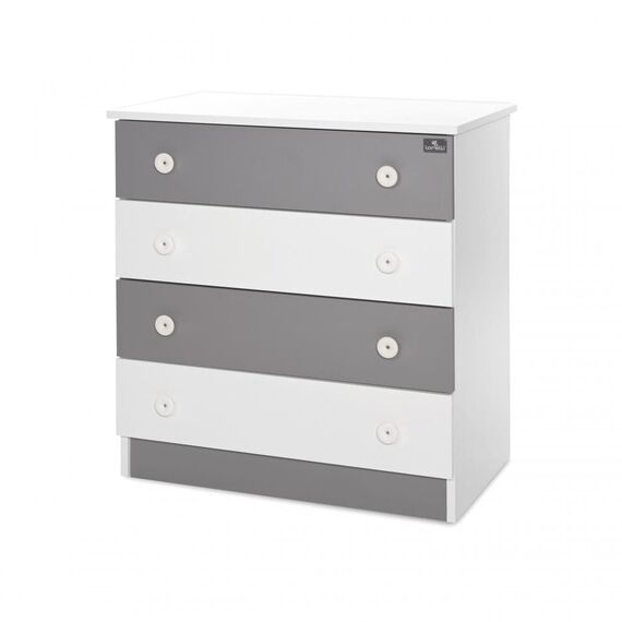 Lorelli Συρταριέρα Dresser 81x50x86cm White & Stone Grey 10170070041A - Σιφονιέρες - Αλλαξιέρες στο Oneirokosmos