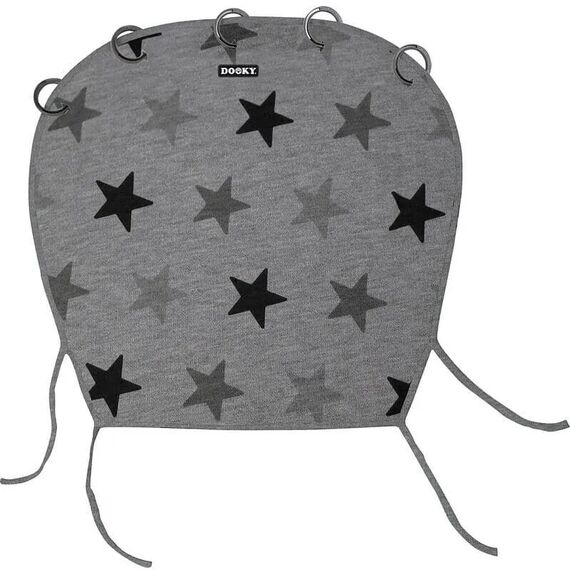 Dooky Ηλιοπροστασία με UPF40+ Καροτσιού Grey Stars  DK-126616 - Αξεσουάρ Καροτσιών στο Oneirokosmos