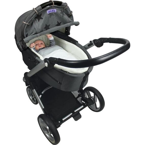 Dooky Ηλιοπροστασία με UPF40+ Καροτσιού Grey Stars  DK-126616 - Αξεσουάρ Καροτσιών στο Oneirokosmos