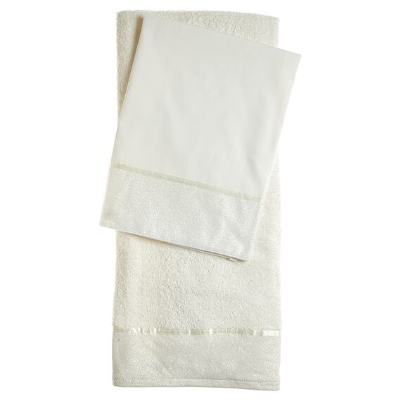 Nuovavita Σετ Βαπτιστικά Λαδόπανα με Στρας Λ229 Λευκό/Εκρού 5 τεμ. - Λαδόπανα για Κορίτσι στο Oneirokosmos