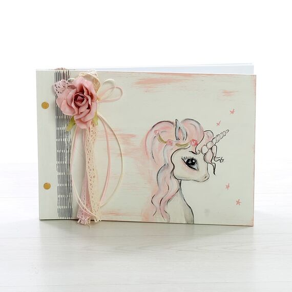 Βιβλίο Ευχών με θέμα Μονόκερος ΒΕ-2310-120 - Ευχολόγιο Βάπτισης στο Oneirokosmos