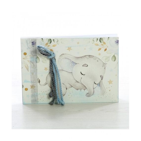 Βιβλίο Ευχών με θέμα Ελεφαντάκι ΒΕ-2320-115 - Ευχολόγιο Βάπτισης στο Oneirokosmos