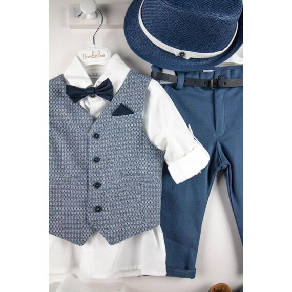Bambolino:Dario Βαπτιστικό ρούχο για αγόρι 9791 - Ρούχα Βάπτισης για Αγόρι στο Oneirokosmos