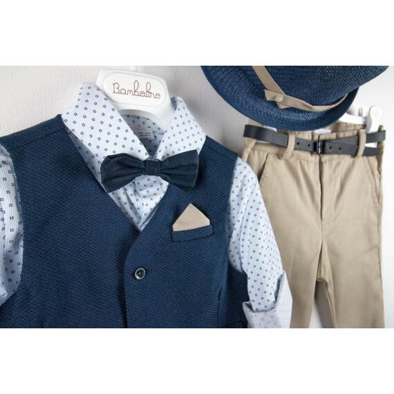 Bambolino:Pierre Βαπτιστικό ρούχο για αγόρι 9781 - Ρούχα Βάπτισης για Αγόρι στο Oneirokosmos