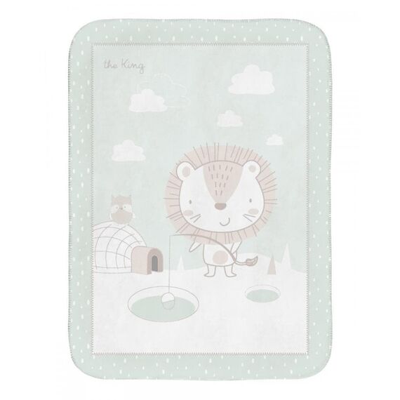 Kikka Boo Κουβέρτα Κούνιας Super Soft 110x140cm Jungle King 31103020124 - Δώρα στο Oneirokosmos