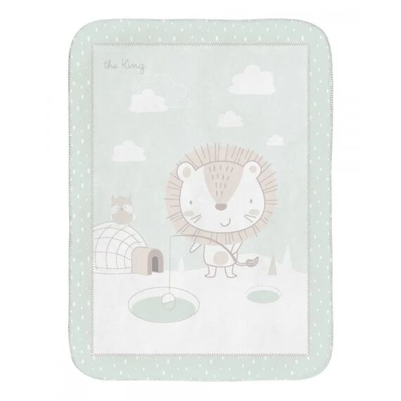 Kikka Boo Κουβέρτα Κούνιας Super Soft 110x140cm Jungle King 31103020124 - Δώρα στο Oneirokosmos